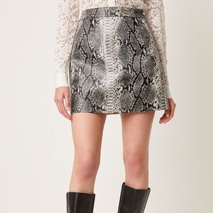 French Connection snakeskin mini skirt